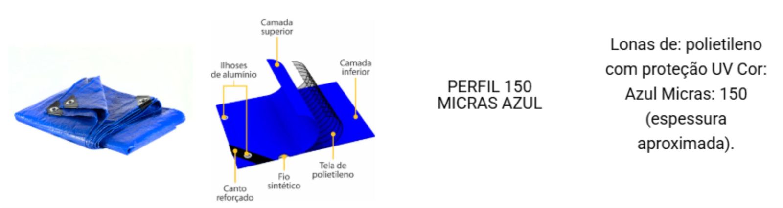 Lona de polietileno 150 micras