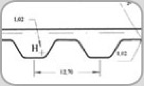 Imagem Correia Sincronizadora H (Passo H 1/2= 12,7 mm)